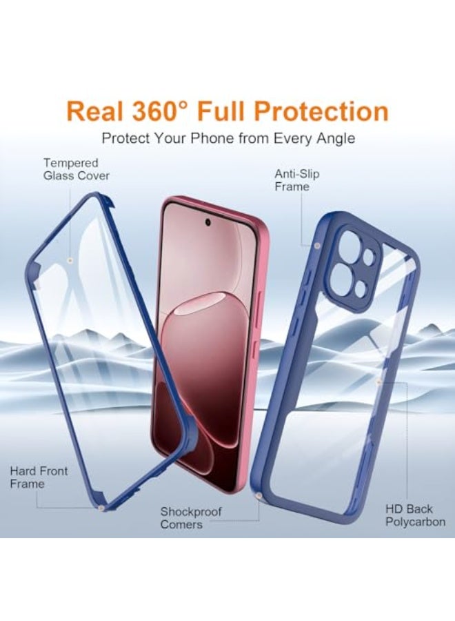 عام غطاء متوافق مع أوبو إيه 6 برو 5G، حماية كاملة للجسم 360 درجة، غطاء هاتف شفاف من TPU بدرجة عسكرية مضاد للصدمات مع حامي شاشة. - Image 4