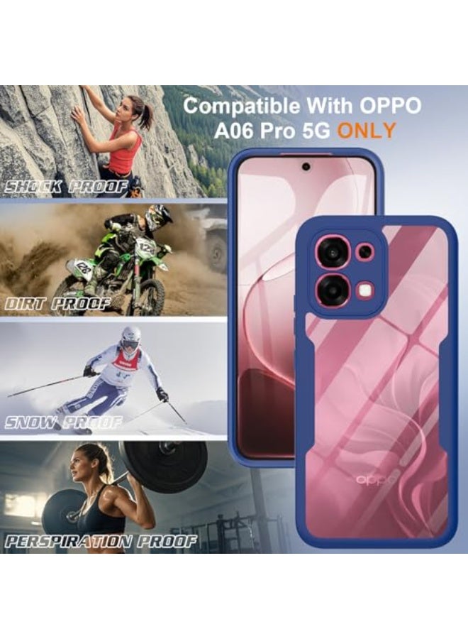 عام غطاء متوافق مع أوبو إيه 6 برو 5G، حماية كاملة للجسم 360 درجة، غطاء هاتف شفاف من TPU بدرجة عسكرية مضاد للصدمات مع حامي شاشة. - Image 5