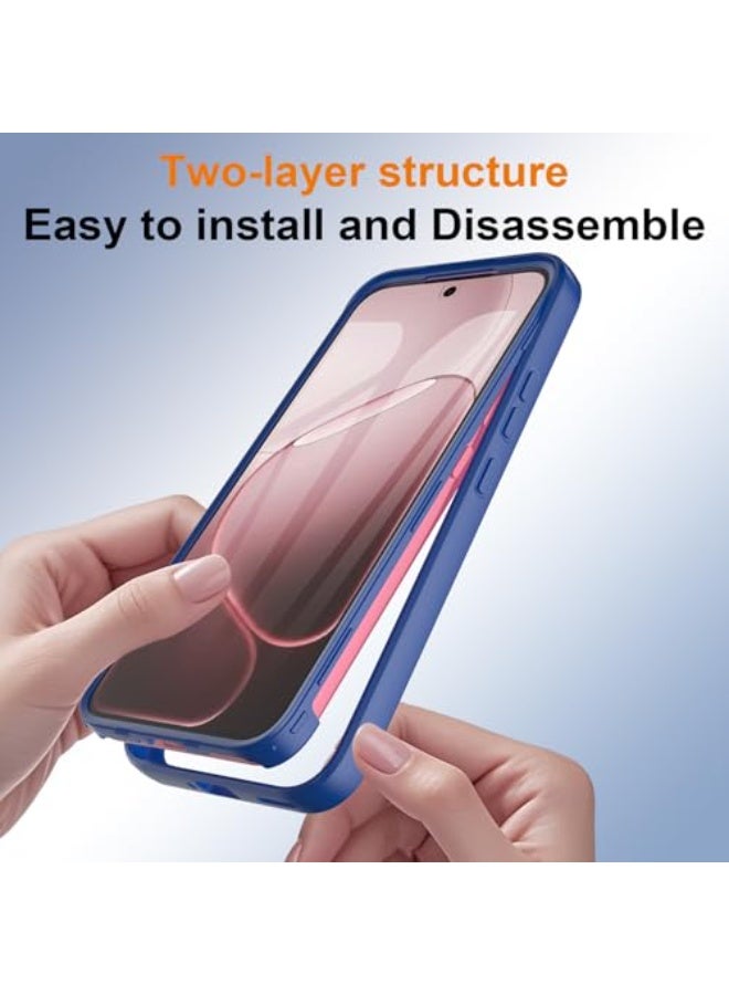 عام غطاء متوافق مع أوبو إيه 6 برو 5G، حماية كاملة للجسم 360 درجة، غطاء هاتف شفاف من TPU بدرجة عسكرية مضاد للصدمات مع حامي شاشة. - Image 2