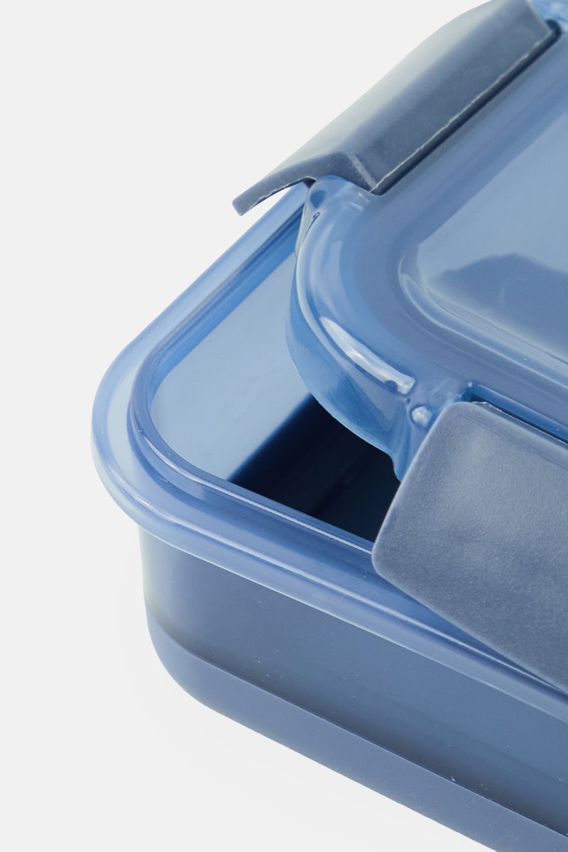 Alta Plastic Container With Non-Slip Base Lunch Box, Navy - Image 3