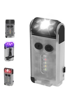 برويوت سلسلة مفاتيح LED V30 EDC مصباح يدوي فلوري بمشبك مصباح عمل دافئ من النوع C مصباح قابل لإعادة الشحن ومصباح جيب للتخييم  - Image 1