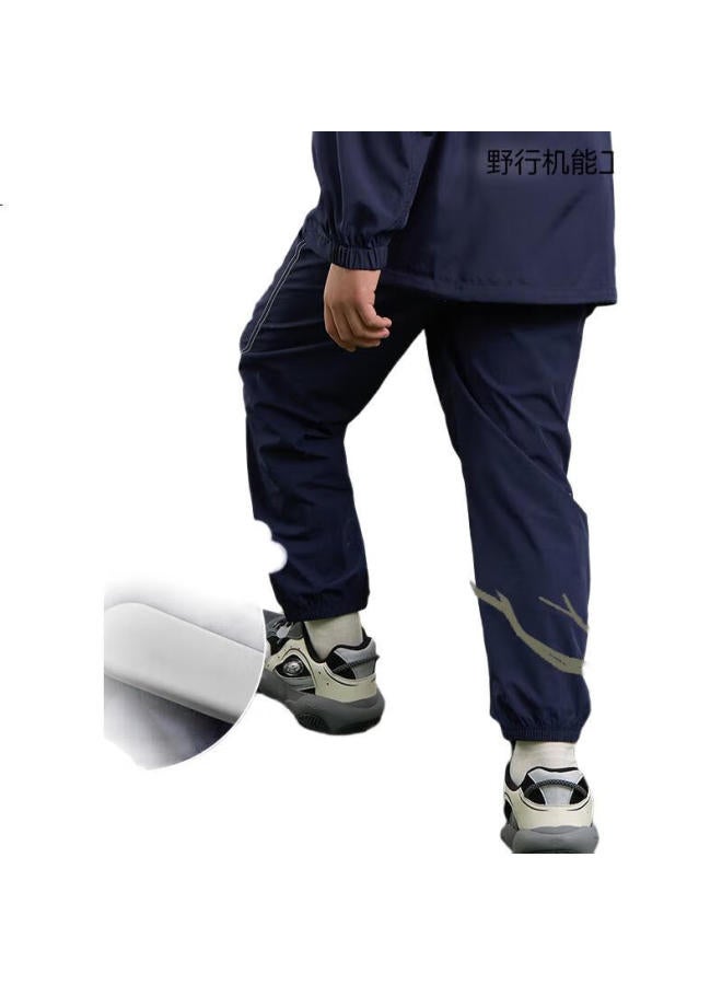 Heybetter Children'S Outdoor Functional Cargo Pants, 1 Piece, 6 Protection, Spring And Summer, For Boys And Girls, Galaxy Gray (Gray), Size 110 - Image 1