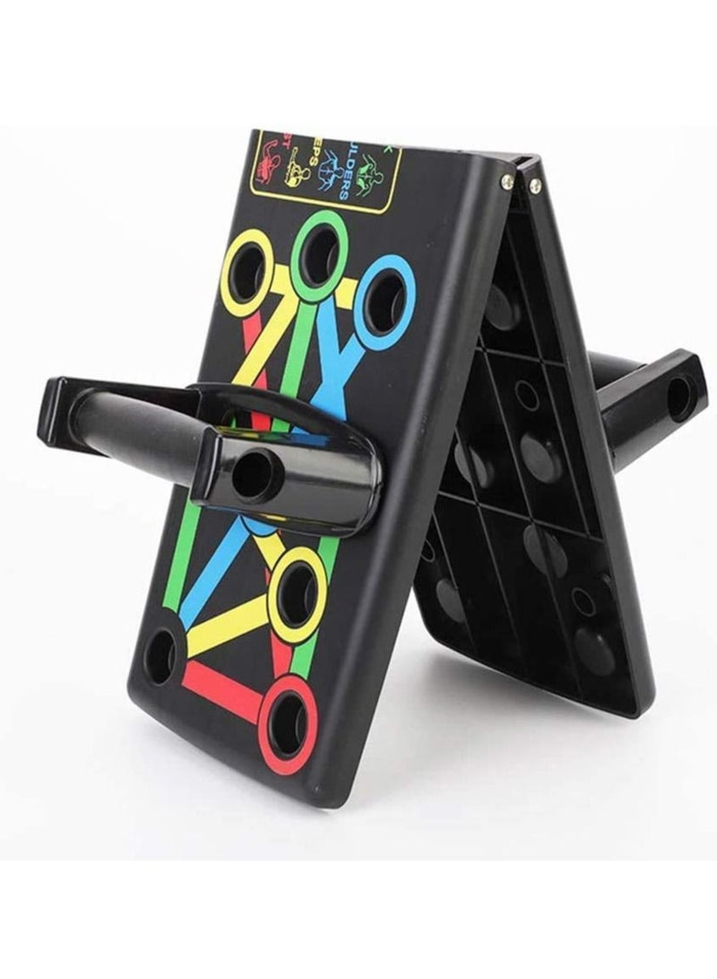 MultiFastO ShopHub Push Up Board -with 14-in-one Muscle Toning System, Multifunctional Colour Coded Foldable Push up Board for Body Muscle Training, Ideal for Men and Women - Image 5