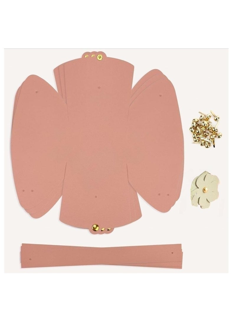 Cute Flower Leather Gift Box Set 10 Pack Reusable Candy Bags for Birthday Wedding Party Favor Handbags with Handle for Mother's Day and Anniversaries Pink - Image 4