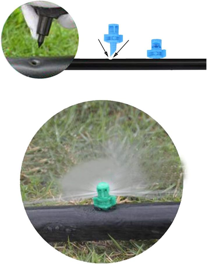 LHX 90 pcs, 90/180/360 Angle Sprinklers Miniature Garden Lawn Water Spray Atomization Sprinkler Nozzle Irrigation System Plant Waterer Garden Irrigation Sprinkler - Image 4