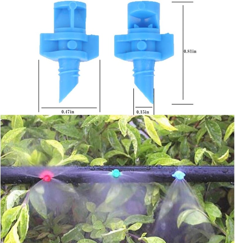 LHX 90 pcs, 90/180/360 Angle Sprinklers Miniature Garden Lawn Water Spray Atomization Sprinkler Nozzle Irrigation System Plant Waterer Garden Irrigation Sprinkler - Image 3