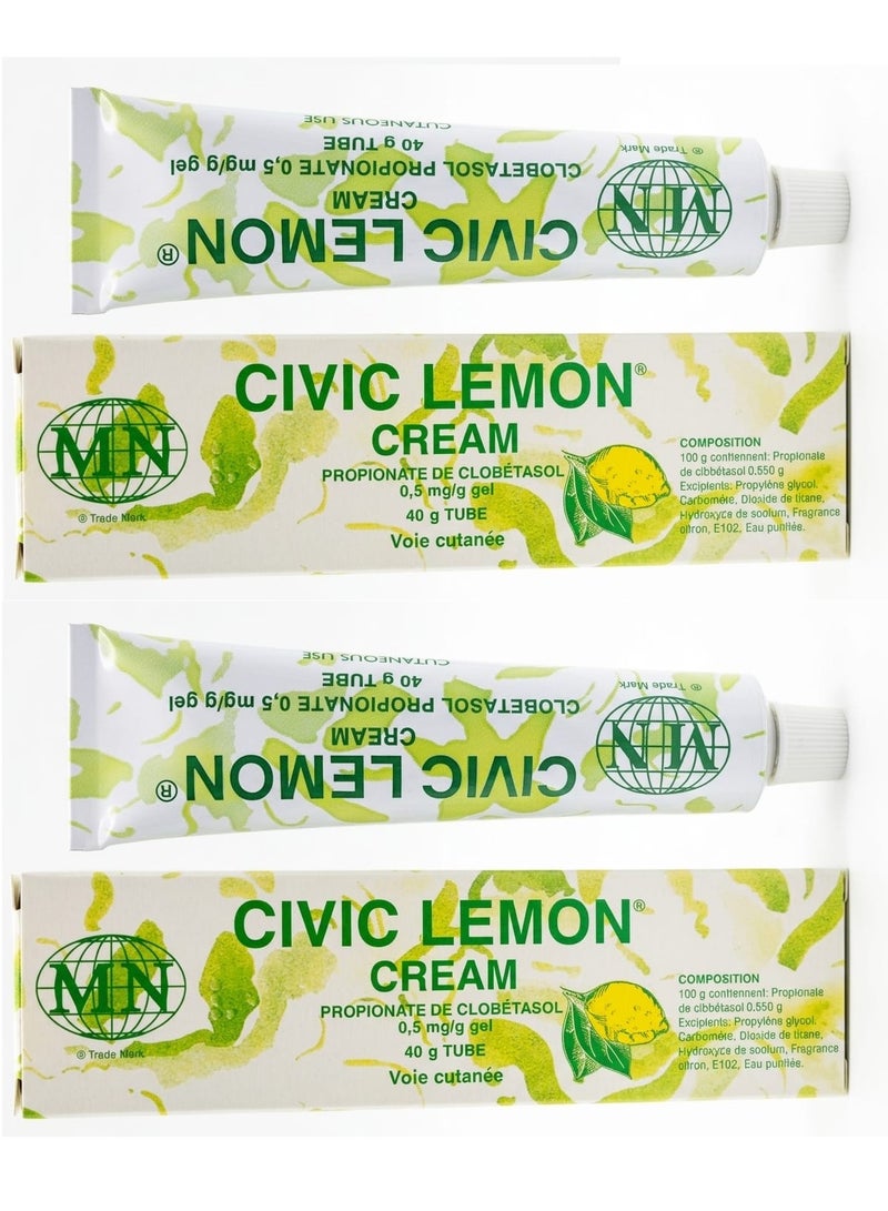 Civic Two Pieces Of Civic Lemon Cream 2x40 g - Image 1