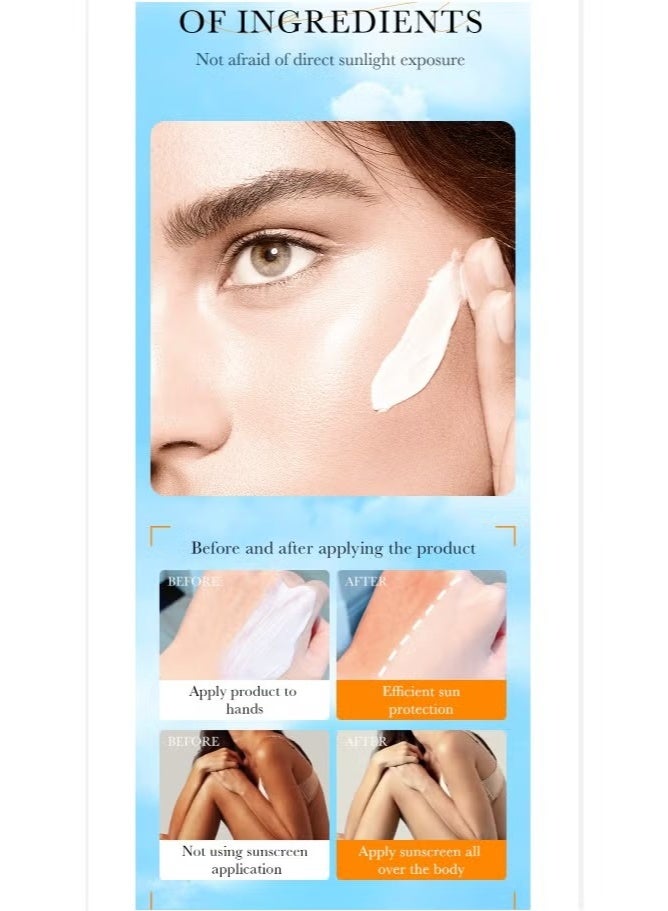 BIOAOUA 🌾✨【BIOAOUA Rice Sunscreen】SPF50+ PA+++ UV Protection | Natural & Non-Greasy Face Sunblock | Hydrating & Hijab-Friendly for Sensitive Skin - Image 3