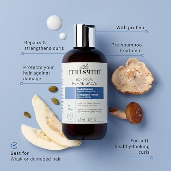 CURLSMITH Bond Curl Rehab Salve - Protein-Rich Treatment, Bond-Building Hair Treatment, For All Curl Types, Vegan & Cruelty Free - Image 3