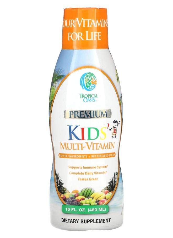 Tropical Oasis - Premium Kids' Multi-Vitamin 16 fl oz (480 ml) - Image 1
