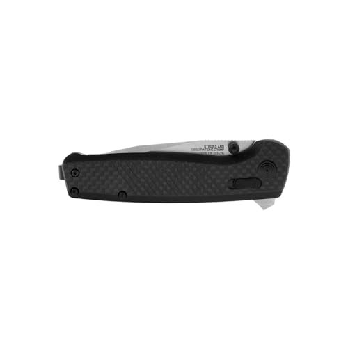 SOG Terminus XR Ergonomic Ambidextrous Lightweight Sleek Balanced Folding Knife| G10 Carbon Fiber Handle | S35VN Steel Blade - Image 5