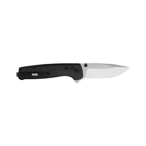 SOG Terminus XR Ergonomic Ambidextrous Lightweight Sleek Balanced Folding Knife| G10 Carbon Fiber Handle | S35VN Steel Blade - Image 4