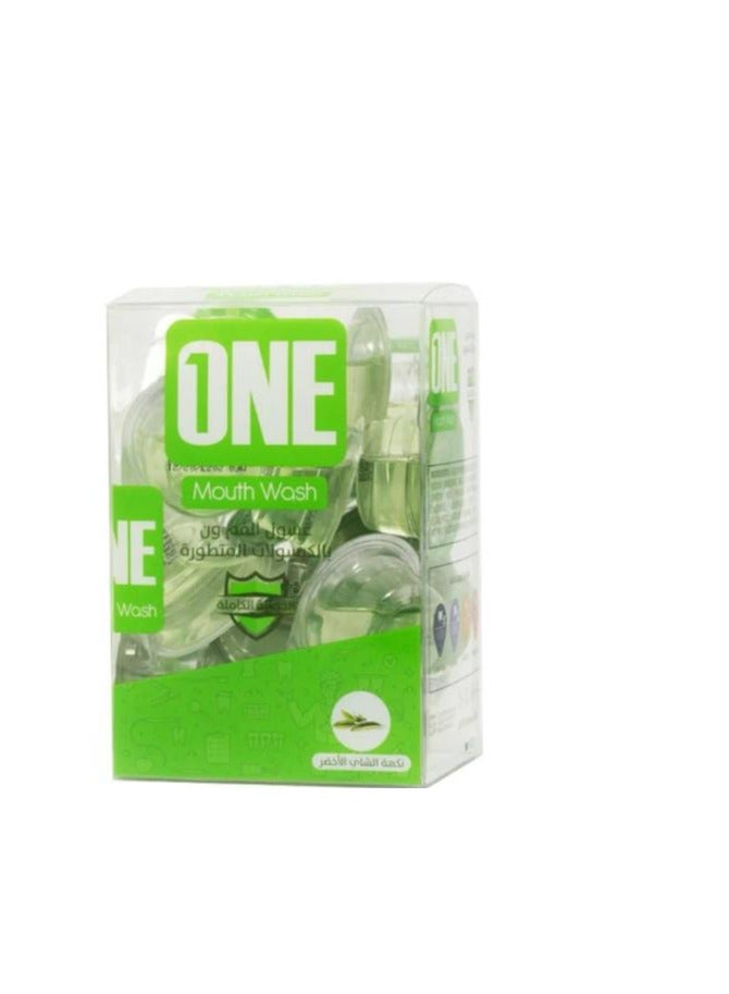 وان غسول الفم بالكبسولات المتطورة بنكهة الشاي الاخضر 20 كبسولة