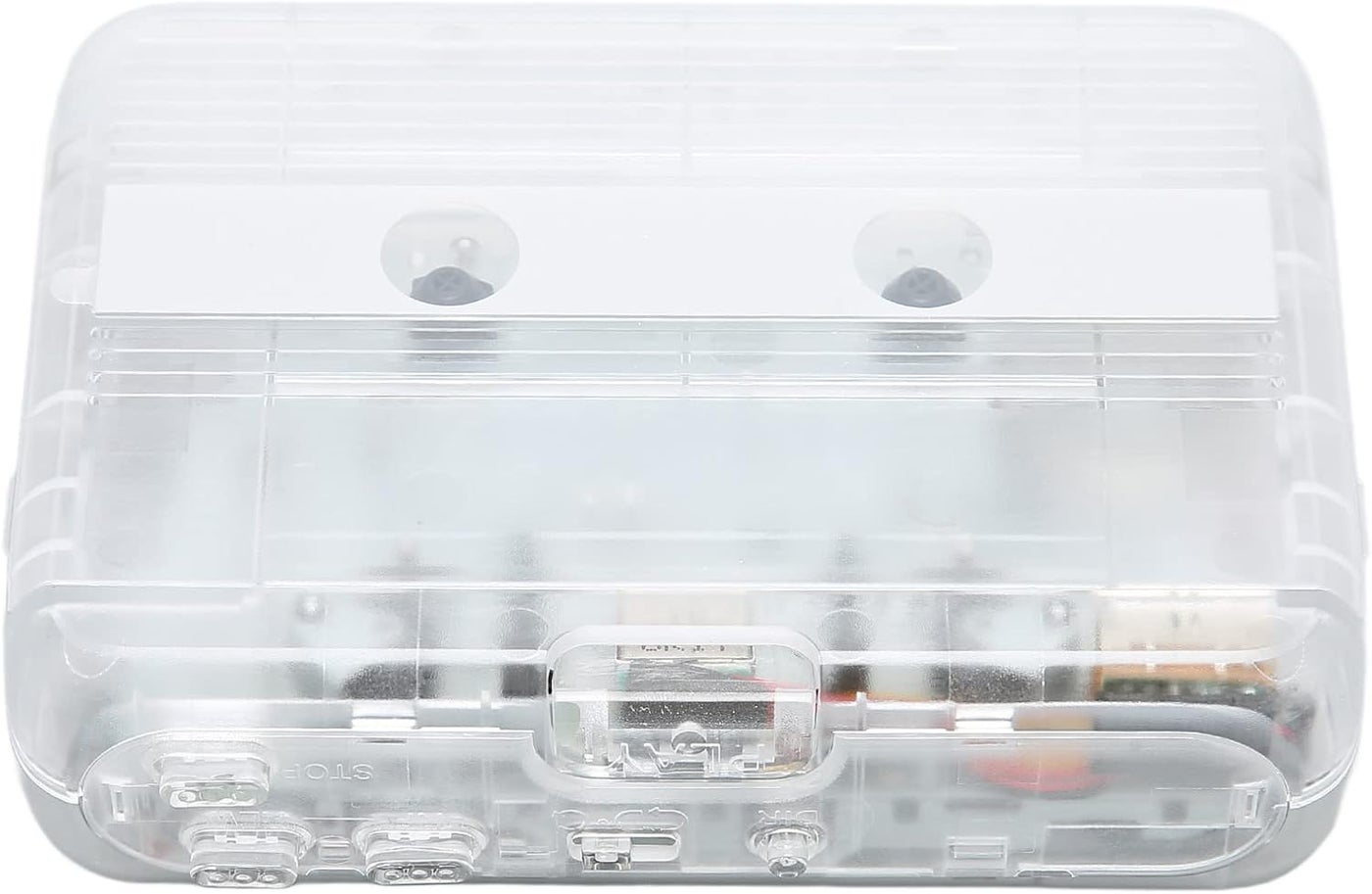 klarako Stereo Cassette Play,Portable Cassette Player with Auto Reverse Function,5.0,Receiver and Transmitter, 3.5mm Interface, FM Radio Function (White)