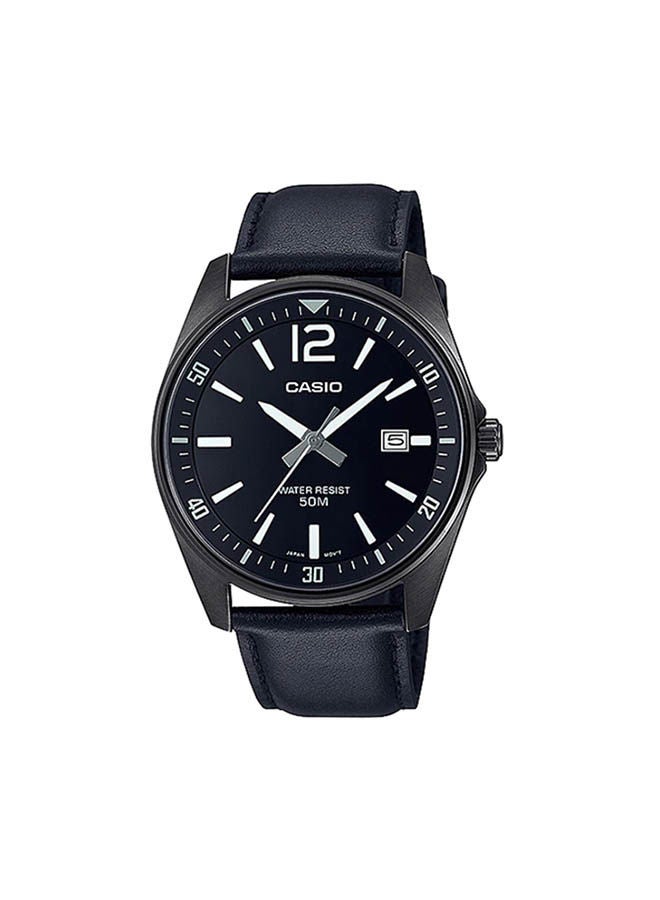 CASIO Leather Analog Watch MTP-E170BL-1BVDF - Image 1