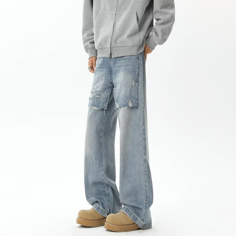 Unisex Classic Denim Jeans Loose Fit Daily Outdoor Wear - Image 5