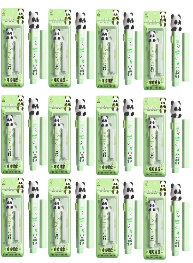 SAMVARDHAN Eraser for Kids –Character Eraser with Clutch Set, Stationary Set for Kids, Rubber, Fancy Kawaii Erasers for Birthday Return GIF (Panda Pack of 12)