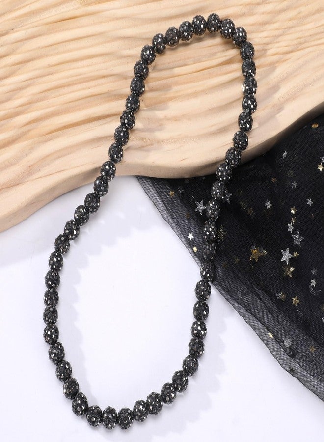 EXPHAIN Philadelphia Phils Baseball Necklace For Men Women Baseballer Inspired Beaded Necklace Unisex Rhinestone Discoball Necklaces Jewelry-gift for baseball team lovers, 20 inches, Rhinestone - Image 2