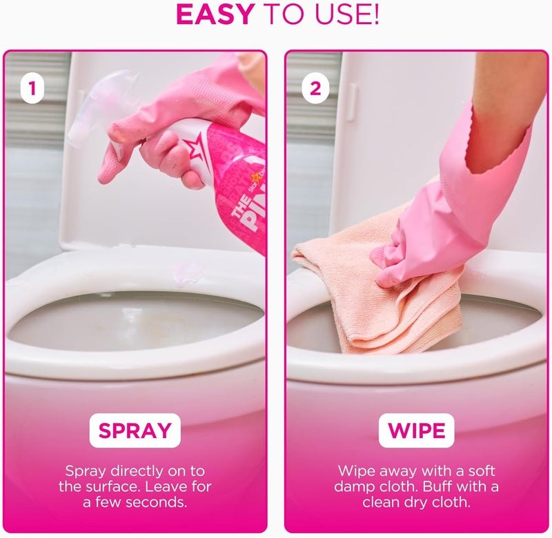 Stardrops - The Pink Stuff - The Miracle Bathroom Foam Cleaner 750ml 2-Pack Bundle Indoor outdoor all-purpose fit - Image 5