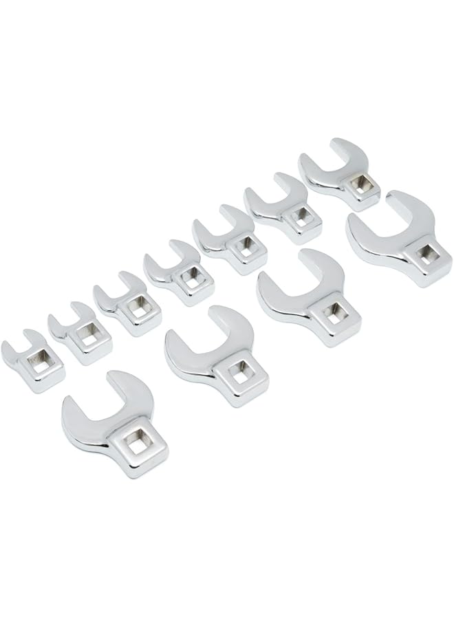 GearWrench 11 Pc. 3 8" Drive Crowfoot Wrench Set Sae 81908 - Image 1