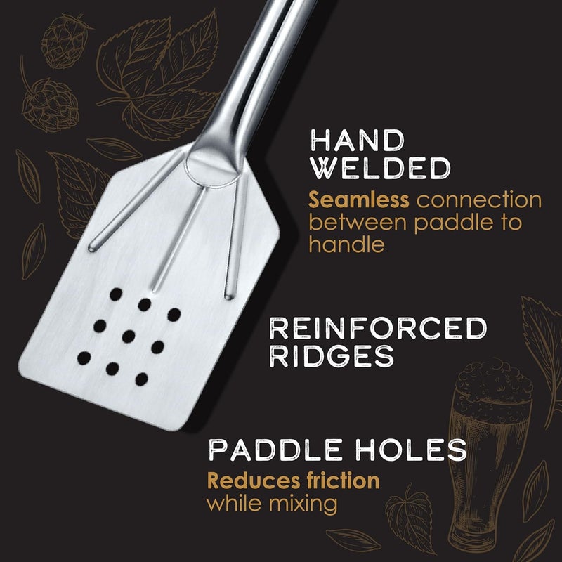 CONCORD 42" Stainless Steel One Piece Deluxe Commercial Grade Mixing Paddle. Great for Home Brewing, Seafood, Crawfish, Shrimp, Crab Boil and more. - Image 4