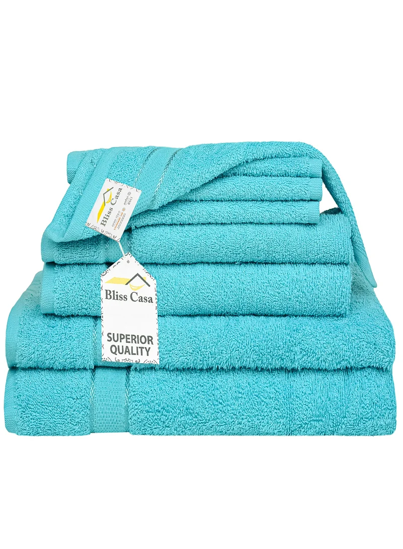 Bliss Casa Bliss Casa - 8 Pieces Towel Set - 2 Bath Towels, 2 Hand Towels, and 4 Washcloths, Ring Spun Cotton Highly Absorbent Towels for Bathroom, Shower Towel