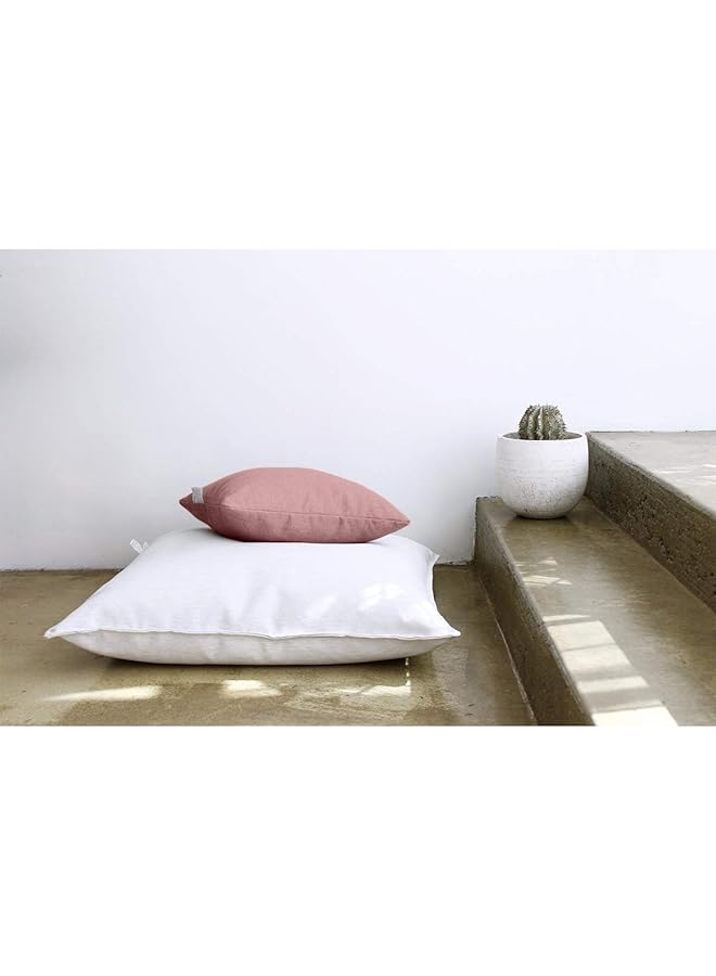erorex Linen Square Decorative Cushion Microfiber Filler 30X30 Pink - Image 2