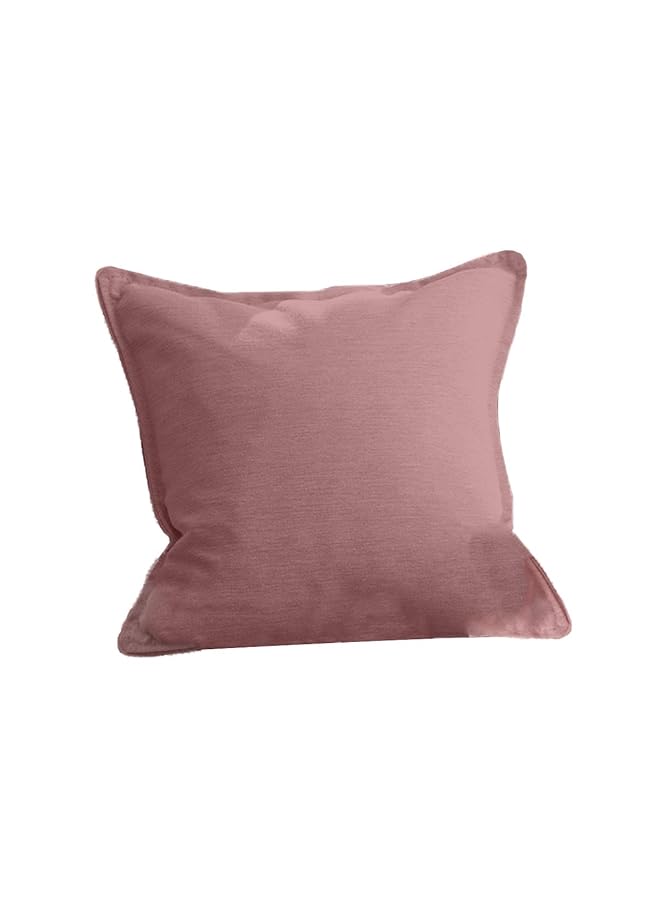 erorex Linen Square Decorative Cushion Microfiber Filler 30X30 Pink - Image 1