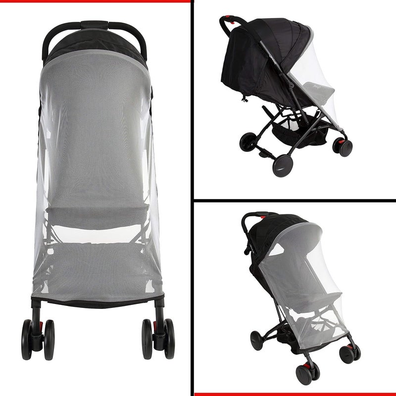 Jovial Breathable Stroller Mosquito Protective Net  for Jovial JPC18BK JPC18BL and JPC18RD Portable Baby Strollers  Jovial PRTJPCMN - Image 2