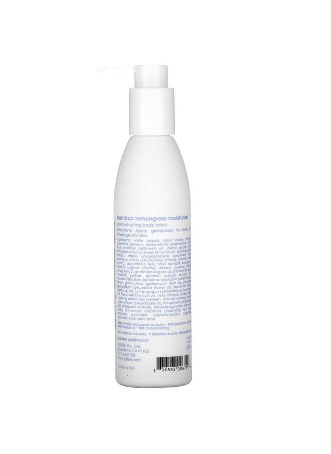 LATHER - Bamboo Lemongrass Moisturizer  Body Lotion With Essential Oils  Body Skin Care Product With Aloe Vera Glycerin & Lemongrass Essential Oil  Skin Care  Beauty Products  Self Care  8 Fl Oz - Image 1