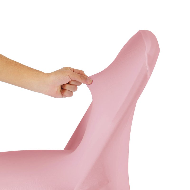 Ascoza Ascoza 6 Pack Dusty Pink Spandex Folding Chair Covers in Stretch Washable Fabric for Wedding  Party Holidays Celebration and Other Special Events - Image 5