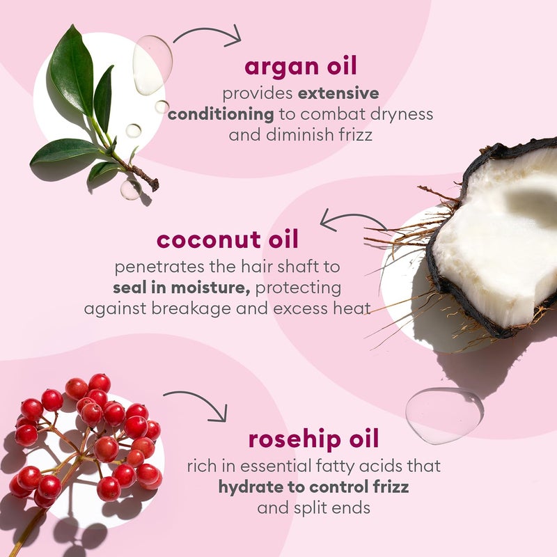 Briogeo Farewell Frizz Blow Dry Perfection & Heat Protectant CrÃ¨me, Anti Frizz Hair Cream with Argan Oil for Styling, Silicone-free, Heat Protectant, Smooths Hair, Vegan, Cruelty-Free, 2 fl oz - Image 3