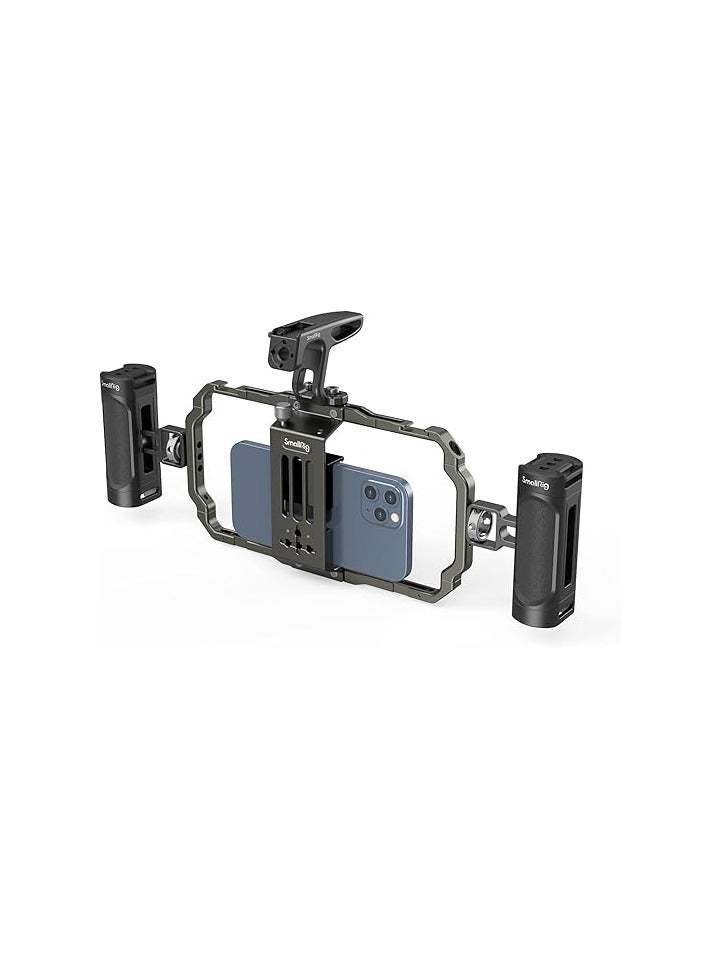 SmallRig Universal Phone Video Rig Kit – Compatible with iPhone 16/15/14/13/12 Pro Max - Image 1
