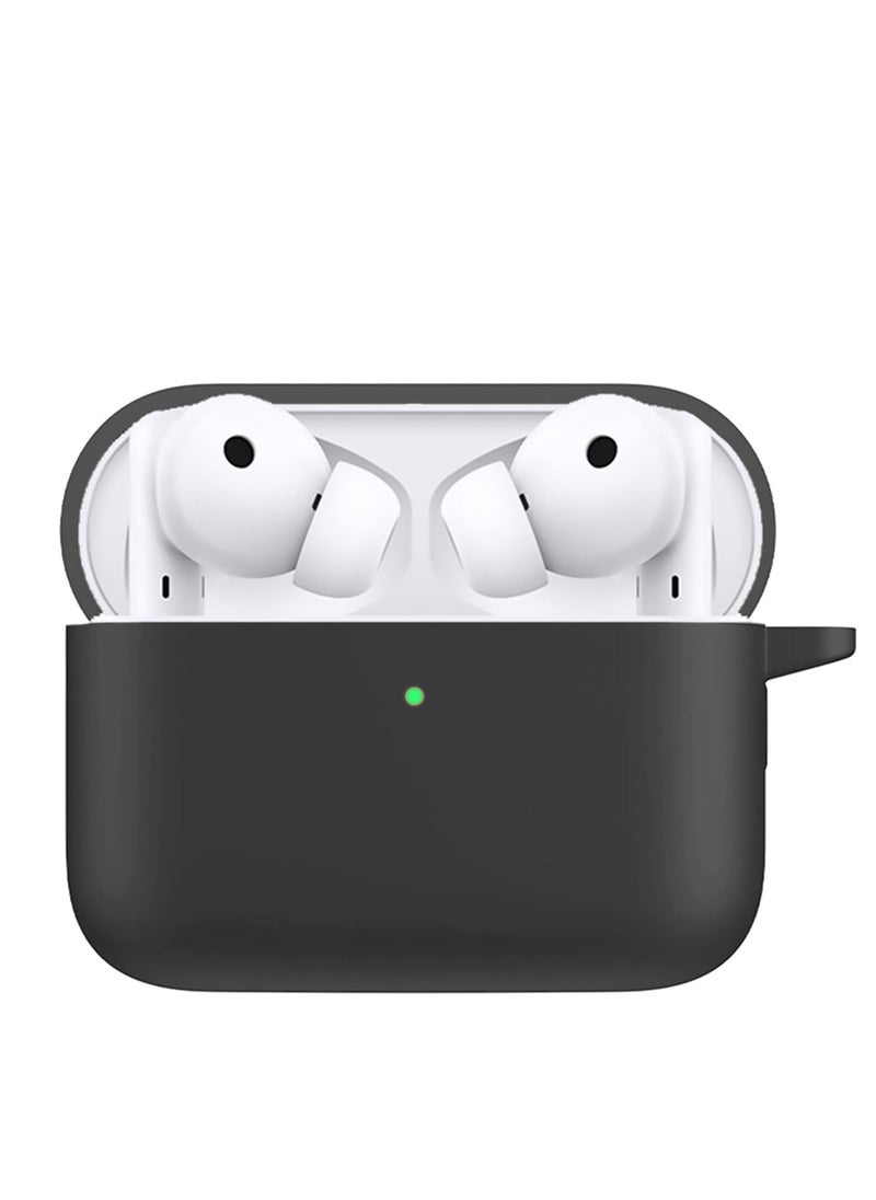 Generic - Silicone Protective Case Cover With Keychain Clip For Airpods Honor X2 / CHOICE X / 2 SE Black - Image 1