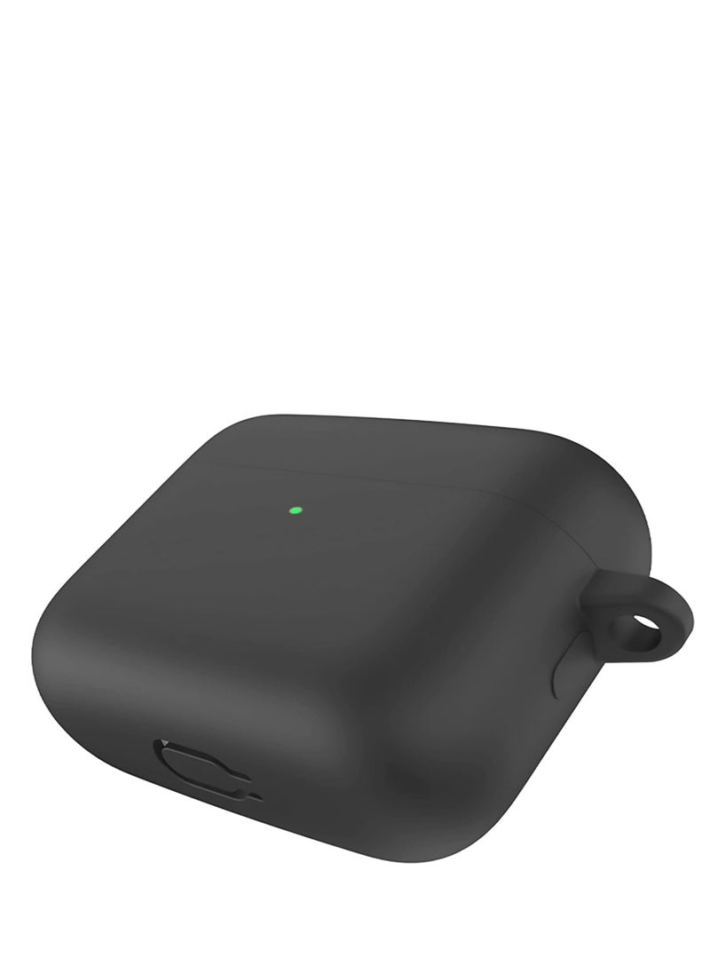 Generic - Silicone Protective Case Cover With Keychain Clip For Airpods Honor X2 / CHOICE X / 2 SE Black - Image 1