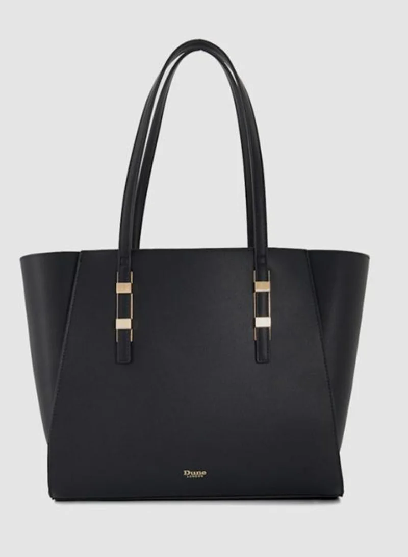 ديون لندن Logo Detail Top Handle Tote