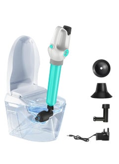 Electric Toilet Plunger High Pressure Plunger Toilet Electric Air Drain Blaster Electric Air Plunger for Toilet Electric Bathroom Plunger Air Pump Drain Unblocker Pipe Unclogger