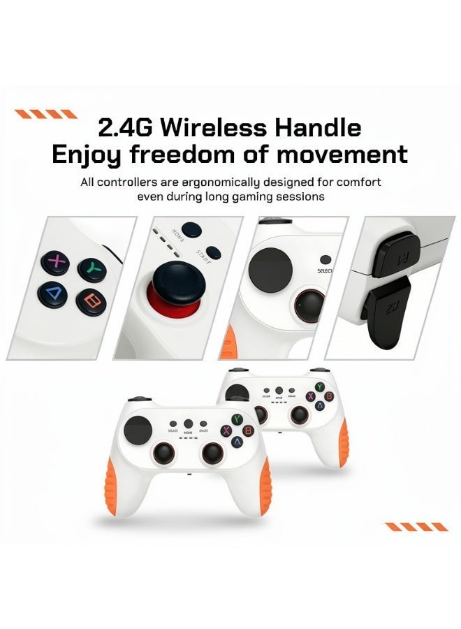 New X10 PRO Game Stick with 128GB 50000+ Retro Games, TV Handheld Game Console with Wireless Gamepads,Video Game HD Output,Gift - Image 3