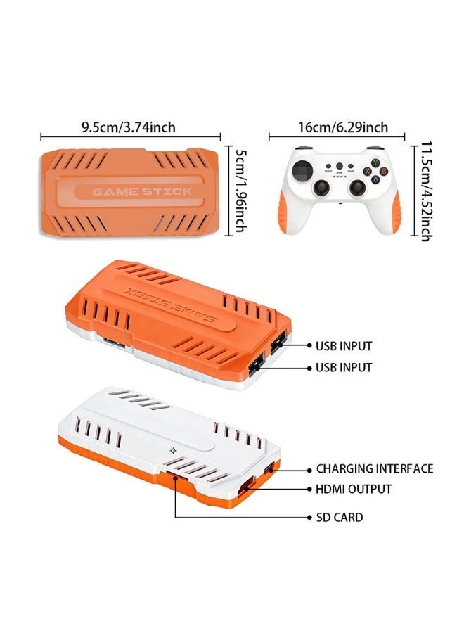 New X10 PRO Game Stick with 128GB 50000+ Retro Games, TV Handheld Game Console with Wireless Gamepads,Video Game HD Output,Gift - Image 4