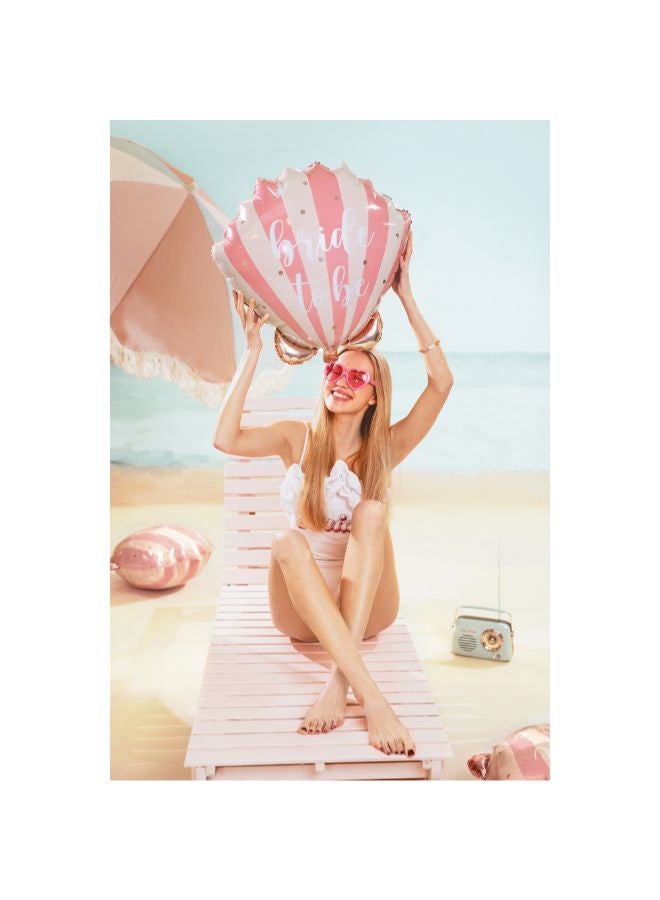 PartyDeco Foil balloon Seashell Bride to be, 52x50 cm, mix - Image 2