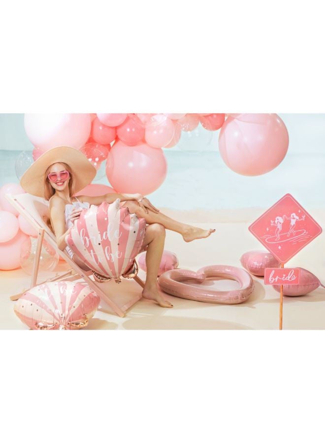 PartyDeco Foil balloon Seashell Bride to be, 52x50 cm, mix - Image 4