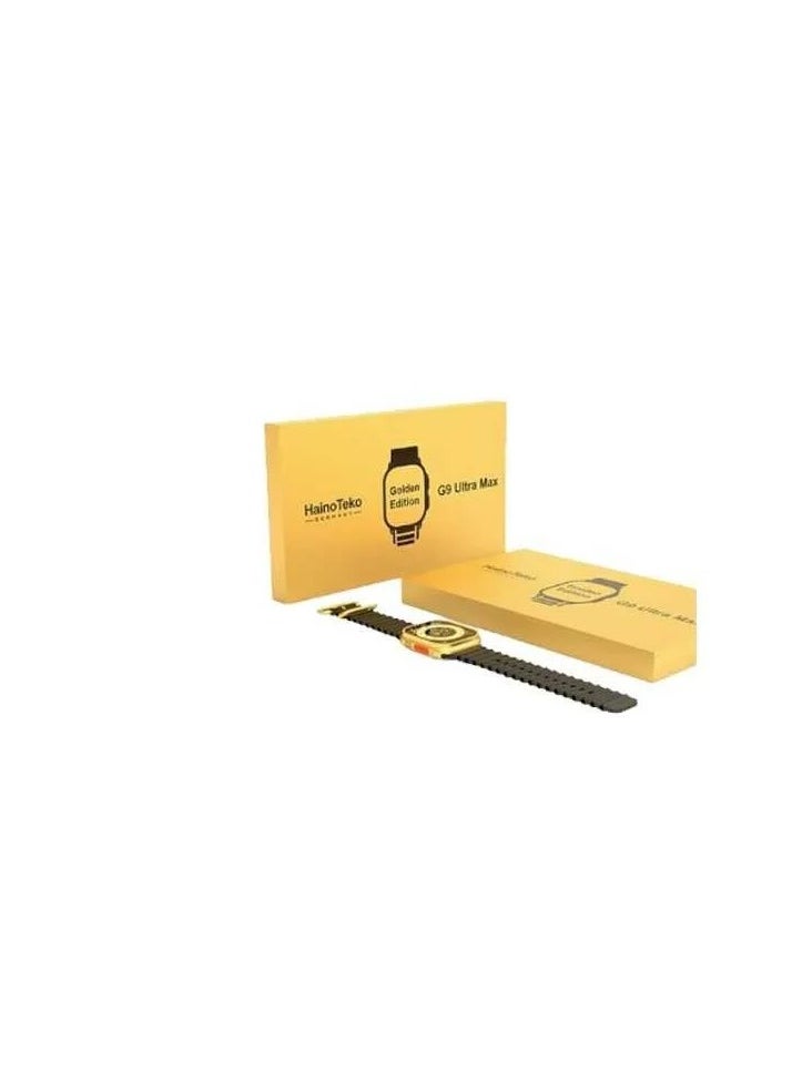 Generic - New X8 ULTRA Series 8 Full Screen Android IOS GPS Smart Watch with Extra Strap 49mm Gold/Black - Image 1