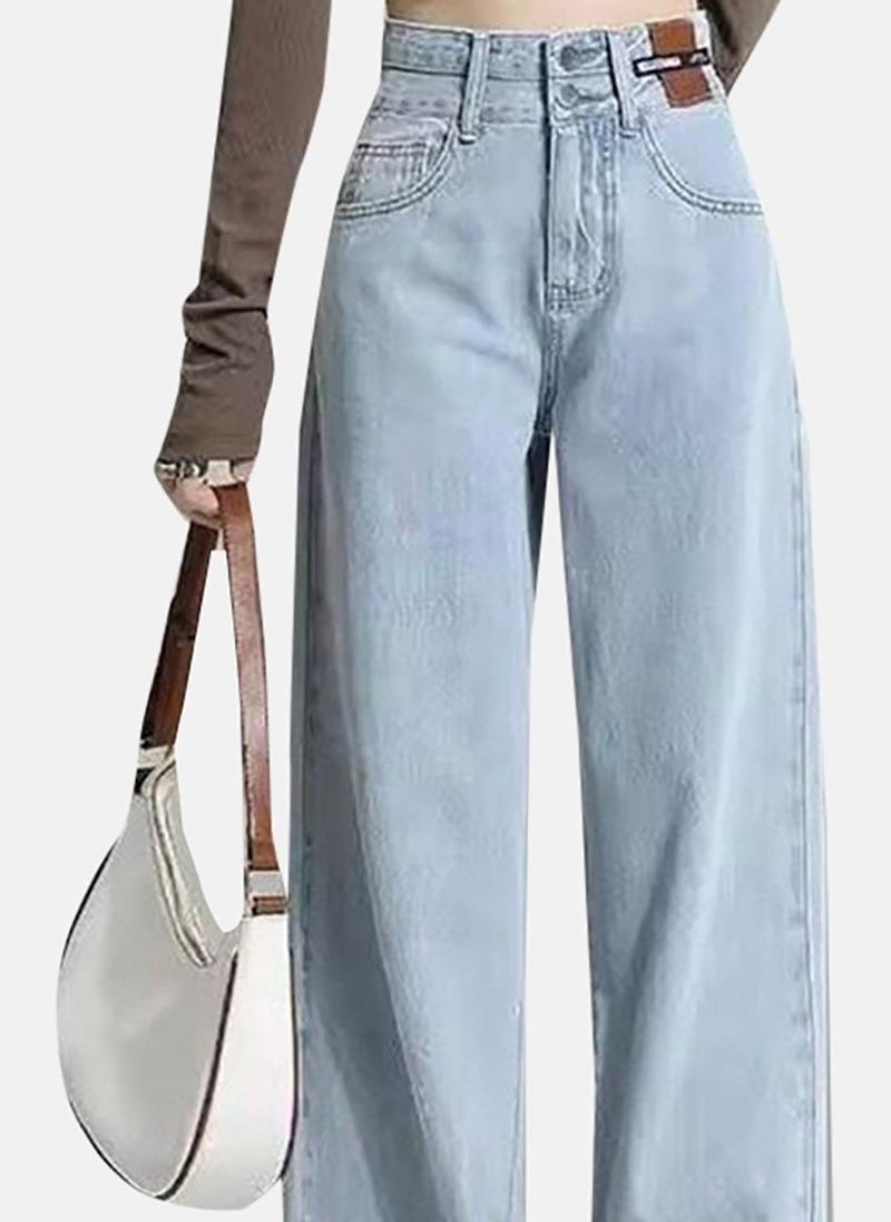 YUNIQEE Women Straight Fit High-Rise Light Fade Jeans - Image 2