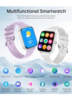 RollsTimi  Men/Women Bluetooth Smartwatch, 1.83-Inch High Definition Large Screen Full Screen Touch, Ultra Thin Body, 100+ Sports Modes, Wireless Answering/Making Calls, Multi Dimensional Health Monitoring, Smart Bracelet RT i128  - Image 2