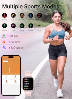 RollsTimi  Men/Women Bluetooth Smartwatch, 1.83-Inch High Definition Large Screen Full Screen Touch, Ultra Thin Body, 100+ Sports Modes, Wireless Answering/Making Calls, Multi Dimensional Health Monitoring, Smart Bracelet RT i128  - Image 3