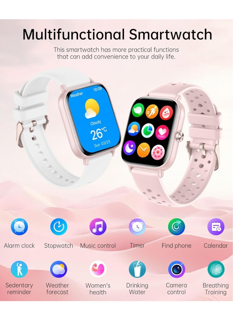 RollsTimi  - Men/Women Bluetooth Smartwatch, 1.83-Inch High Definition Large Screen Full Screen Touch, Ultra Thin Body, 100+ Sports Modes, Wireless Answering/Making Calls, Multi Dimensional Health Monitoring, Smart Bracelet RT i128 - Image 1