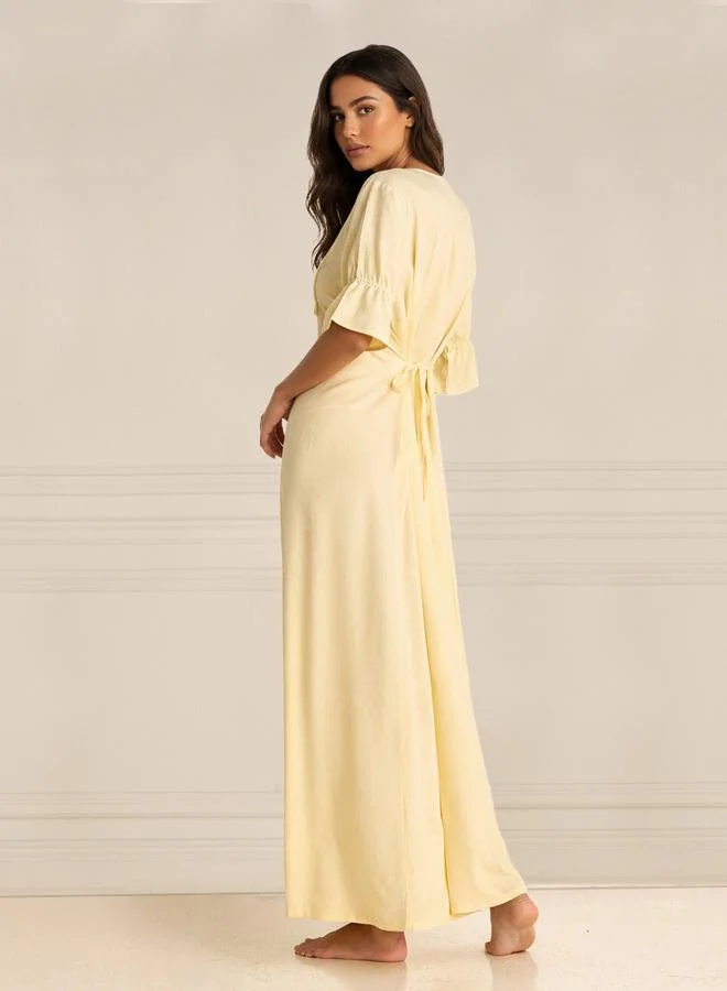 Splash FAV Nighty Maxi Length Viscose with Embroidery