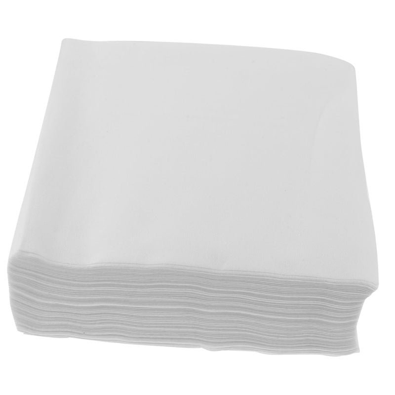 مناديل ورقية يمكن التخلص منها سميكة وماصة لحفلات الزفاف والمناسبات وتجمعات العشاء باللون الأبيض - Image 2