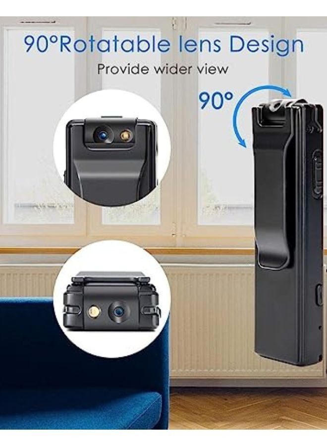 1080P HD Camera, Max 128G Memory, rotatable Camera, Portable Camera with 32GB CARD - Image 2