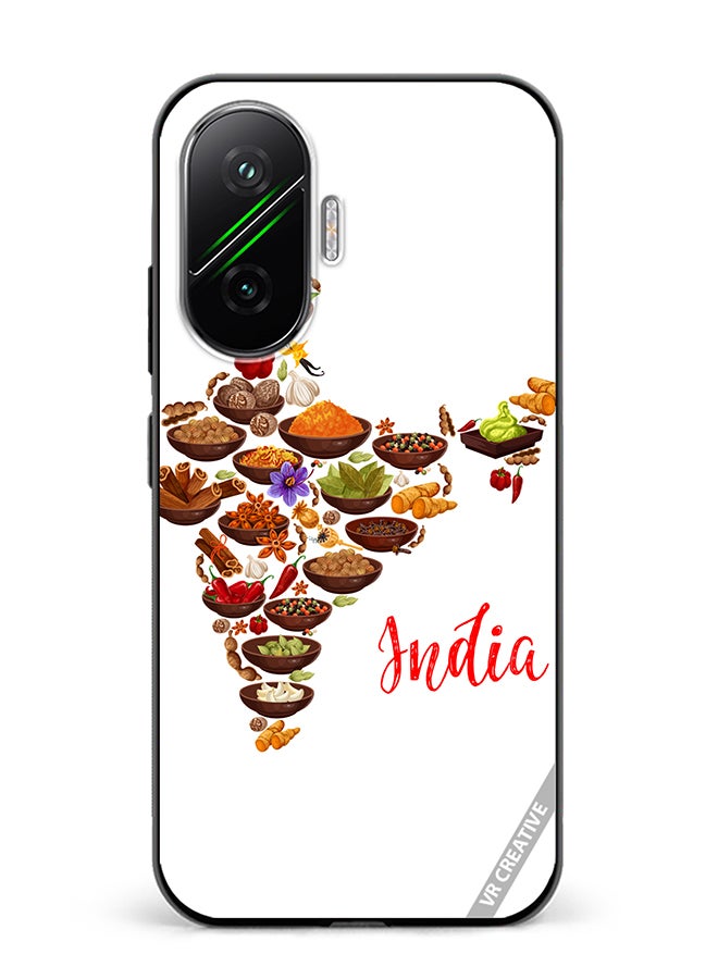 Protective Case Cover For Xiaomi Poco F7 Cuisine Indienne Design Multicolour